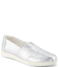 TOMS Alpargata Metallic Leather Slip On Loafers