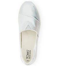 TOMS Alpargata Metallic Leather Slip On Loafers