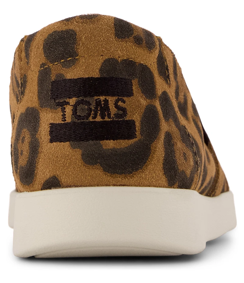 TOMS Alpargata Plus Leopard Print Suede Slip On Loafers