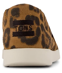 TOMS Alpargata Plus Leopard Print Suede Slip On Loafers
