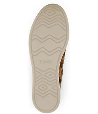 TOMS Alpargata Plus Leopard Print Suede Slip On Loafers