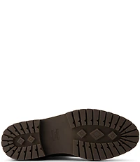 TOMS Bennet Water Resistant Nubuck Suede Faux Fur Lined Lugged Chelsea Booties