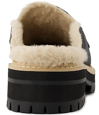 TOMS Cara Faux Fur Lined Lug Mules