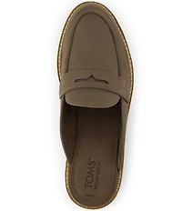 TOMS Cara Nubuck Suede Penny Keeper Mules