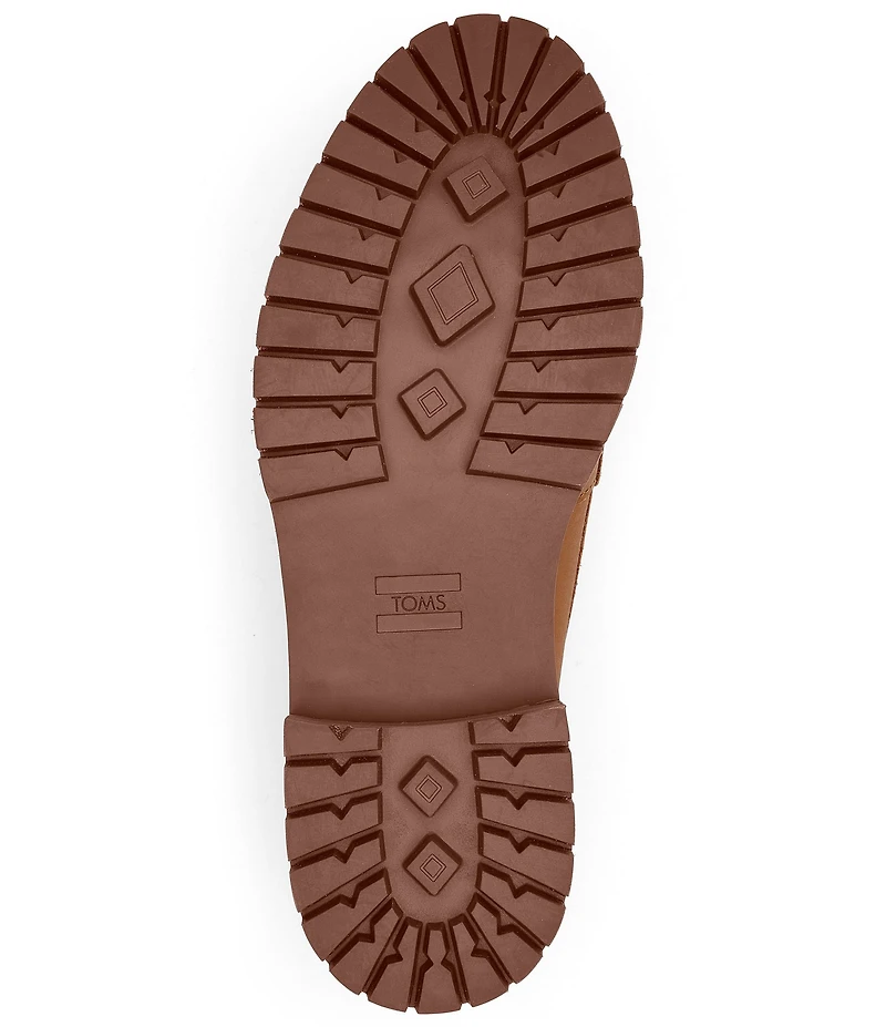 TOMS Cara Leather Lug Sole Penny Loafers