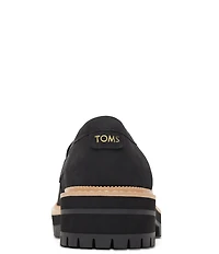 TOMS Cara Suede Lug Sole Penny Loafers