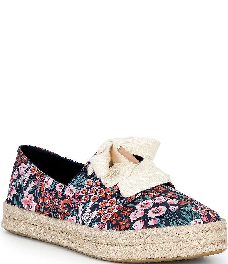 TOMS Carolina Floral Platform Espadrille Sneakers