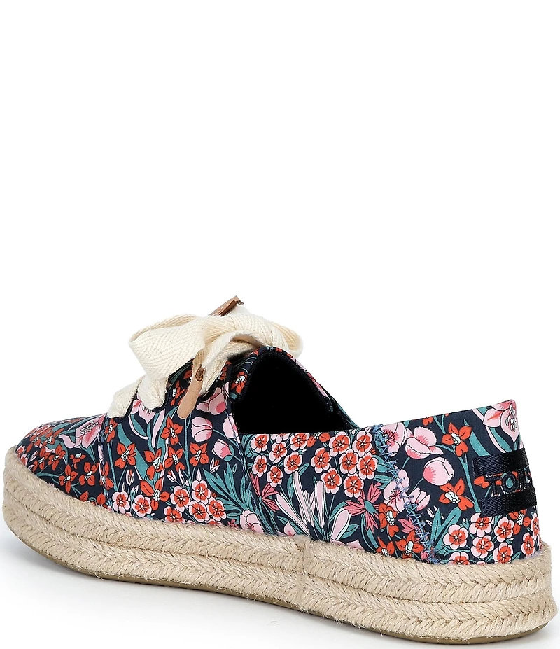 TOMS Carolina Floral Platform Espadrille Sneakers