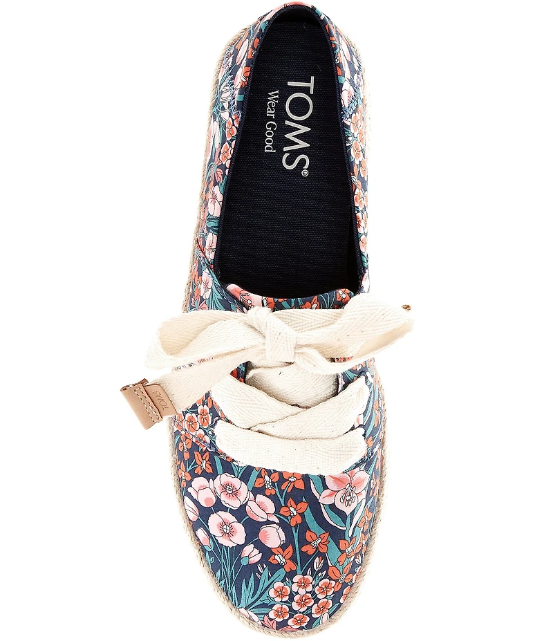 TOMS Carolina Floral Platform Espadrille Sneakers