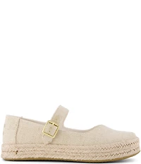TOMS Carolina Glimmer Slub Espadrille Mary Jane Flats