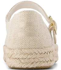 TOMS Carolina Glimmer Slub Espadrille Mary Jane Flats