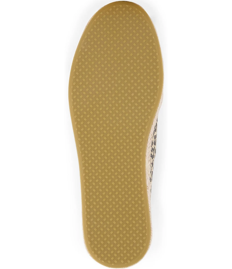TOMS Carolina Leopard Print Espadrille Lace Up Sneakers