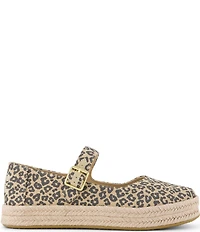 TOMS Carolina Mary Jane Leopard Print Espadrille Mary Jane Flats