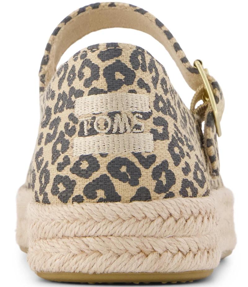 TOMS Carolina Mary Jane Leopard Print Espadrille Mary Jane Flats