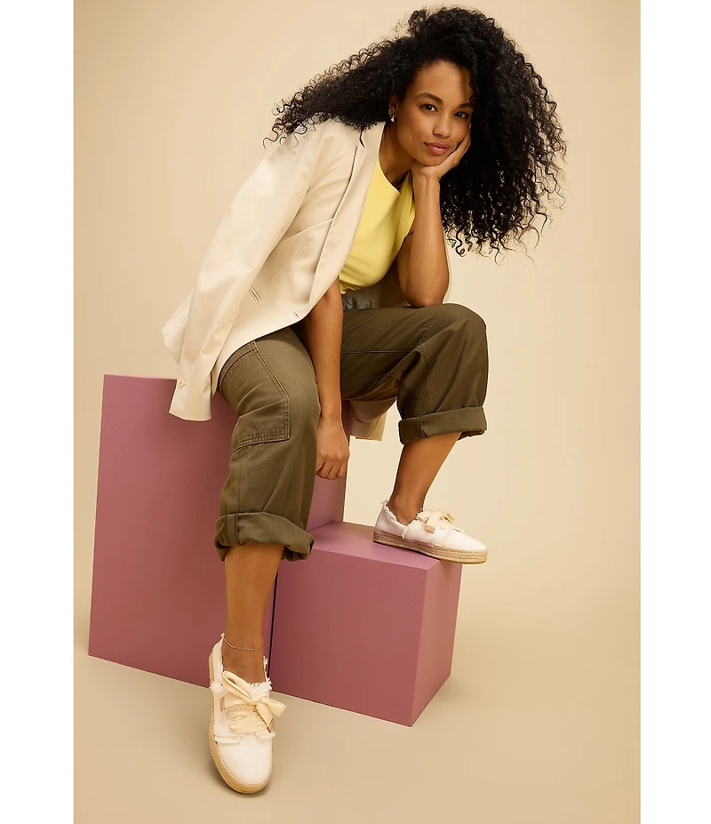 TOMS Carolina Woven Platform Espadrille Sneakers