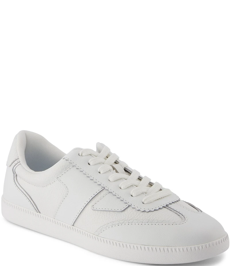 TOMS Collins Leather Snake Print Accent Detail Sneakers