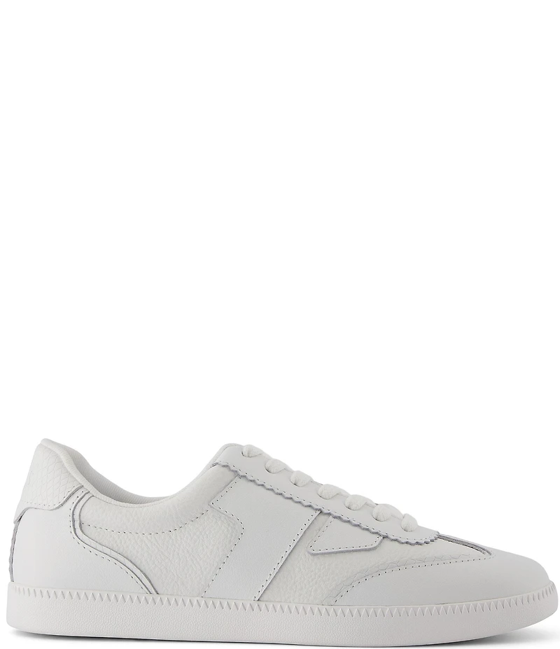 TOMS Collins Leather Snake Print Accent Detail Sneakers