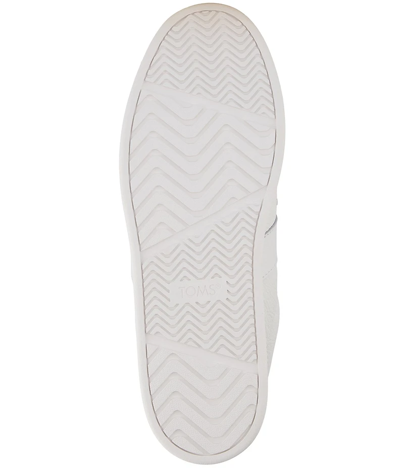 TOMS Collins Leather Snake Print Accent Detail Sneakers