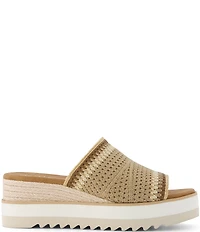 TOMS Diana Mule Crochet Platform Espadrille Wedge Slide Sandals