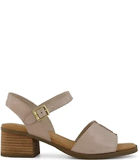 TOMS Eloise Shimmer Suede Block Heel Sandals