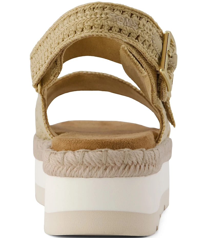 TOMS Giana Crochet Espadrille Platform Sandals