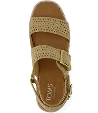 TOMS Giana Crochet Espadrille Platform Sandals
