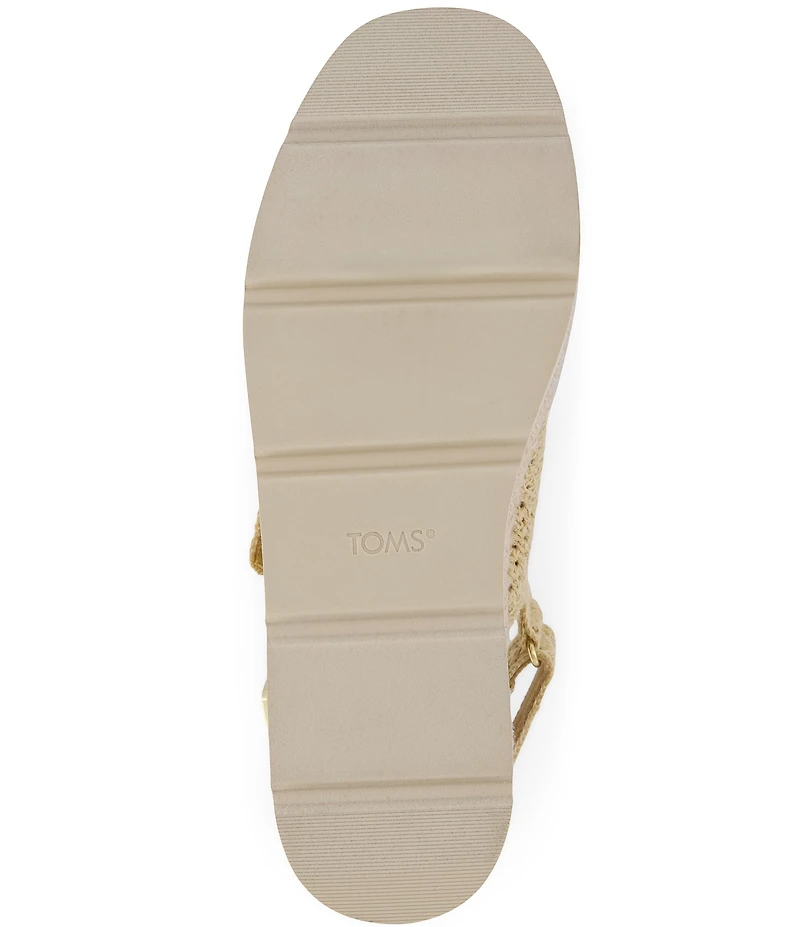 TOMS Giana Crochet Espadrille Platform Sandals