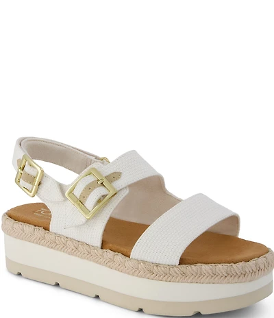 TOMS Giana Woven Platform Espadrille Sandals