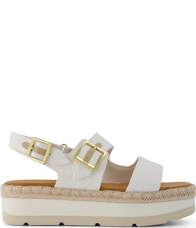 TOMS Giana Woven Platform Espadrille Sandals