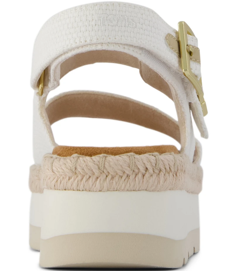 TOMS Giana Woven Platform Espadrille Sandals