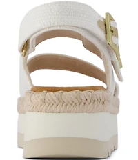 TOMS Giana Woven Platform Espadrille Sandals