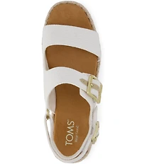 TOMS Giana Woven Platform Espadrille Sandals