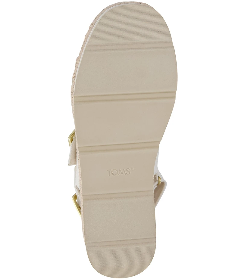TOMS Giana Woven Platform Espadrille Sandals