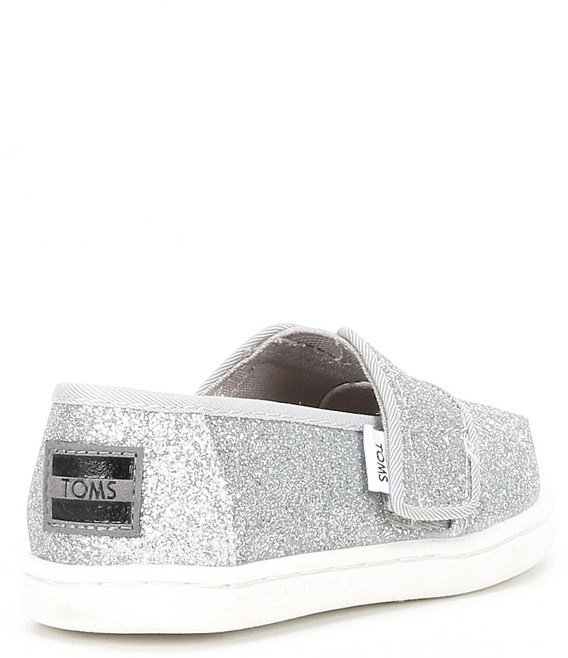 TOMS Girls' Tiny Alpargata Glitter Loafers (Infant)