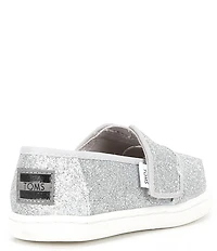 TOMS Girls' Tiny Alpargata Glitter Loafers (Infant)