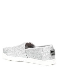 TOMS Girls' Tiny Alpargata Glitter Loafers (Toddler)