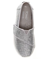 TOMS Girls' Tiny Alpargata Glitter Loafers (Toddler)