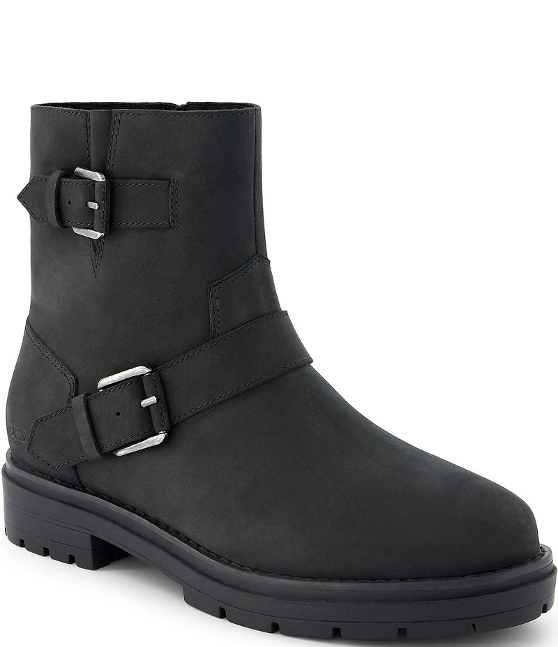 TOMS Ionie Nubuck Suede Moto Booties