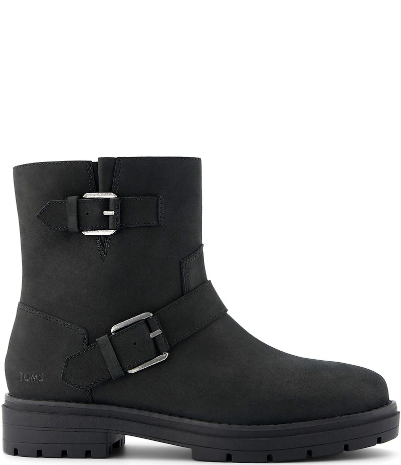 TOMS Ionie Nubuck Suede Moto Booties