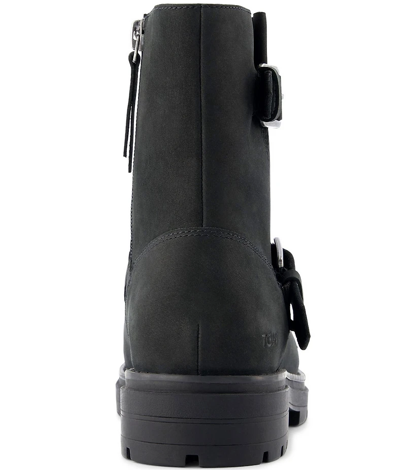 TOMS Ionie Nubuck Suede Moto Booties