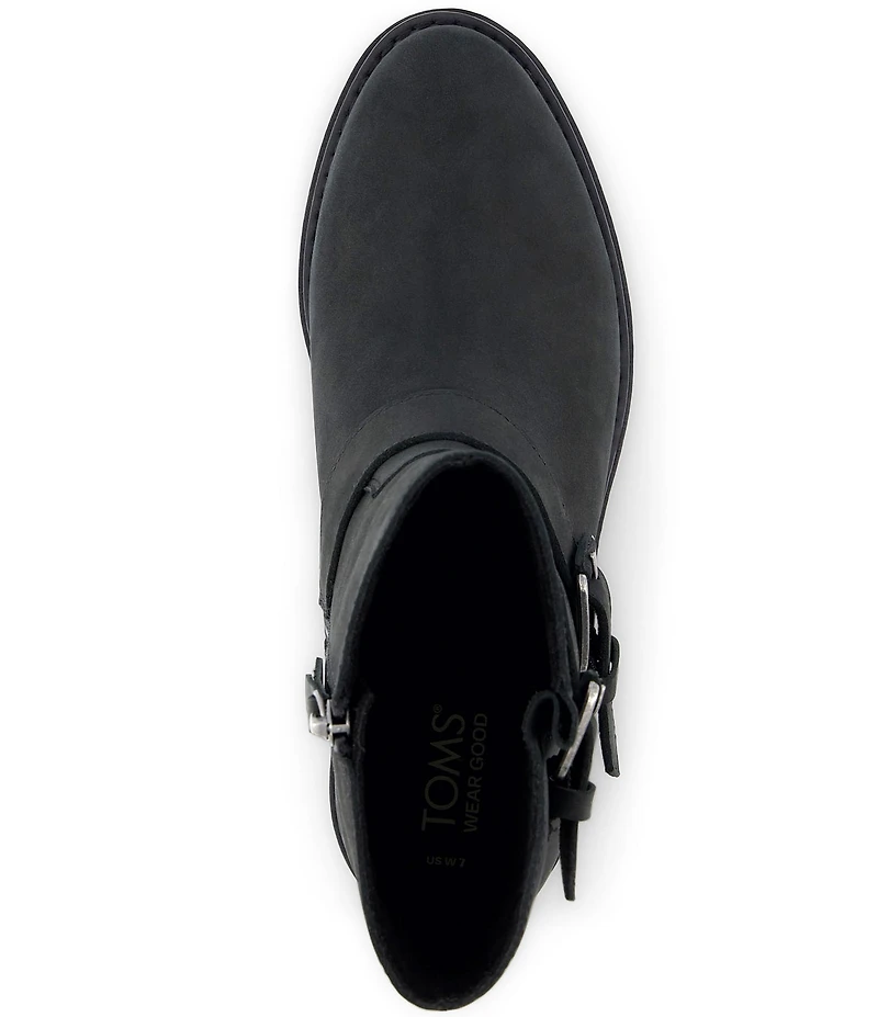 TOMS Ionie Nubuck Suede Moto Booties