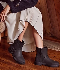 TOMS Ionie Nubuck Suede Moto Booties