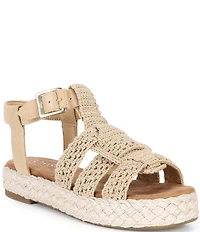 TOMS Jac Fisherman Woven Platform Sandals