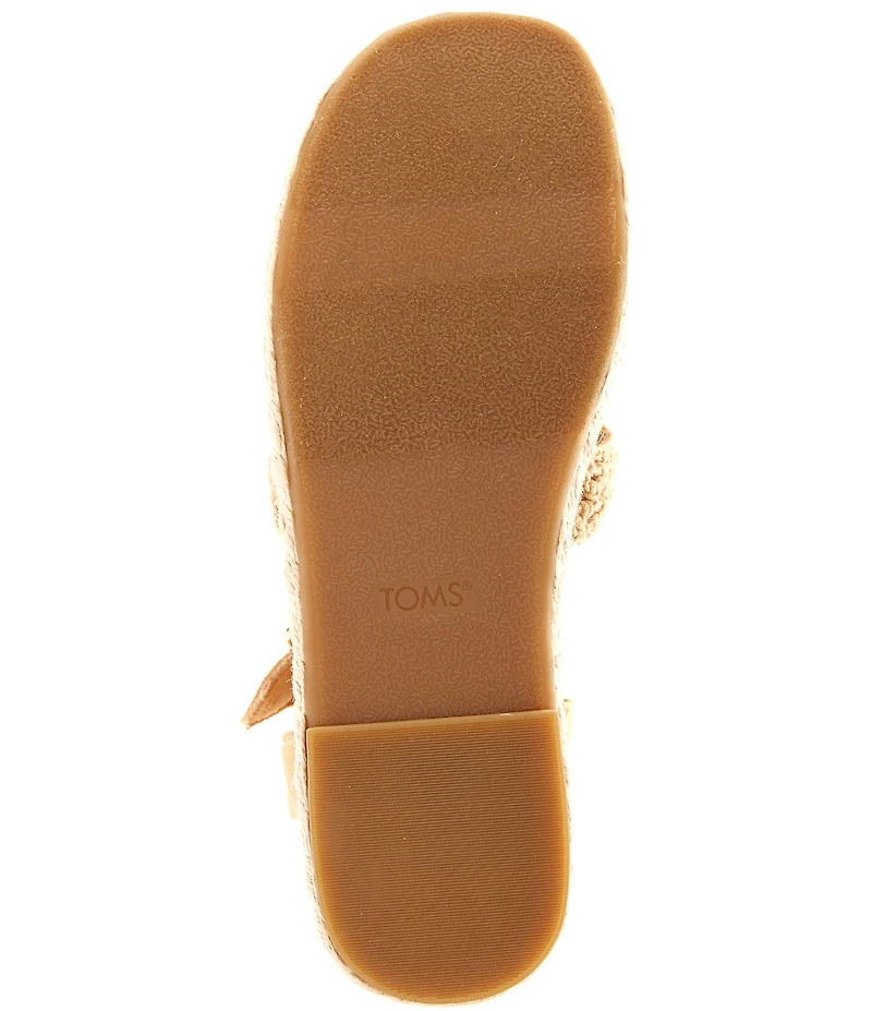 TOMS Jac Fisherman Woven Platform Sandals
