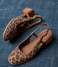 TOMS Jaclyn Leopard Suede Slingback Pumps