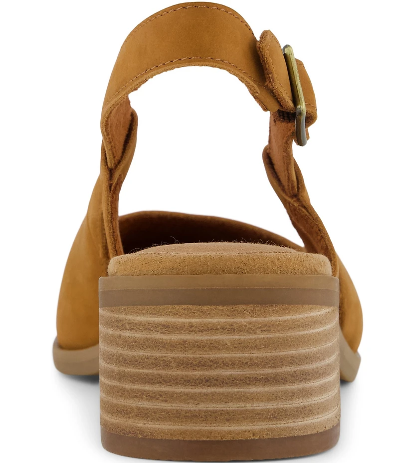 TOMS Jaclyn Nubuck Suede Slingback Pumps