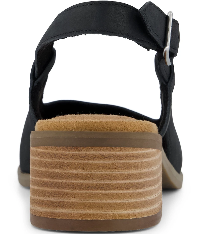 TOMS Jaclyn Nubuck Suede Slingback Pumps