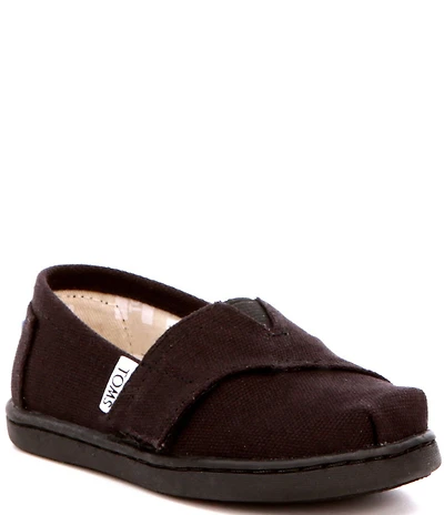 TOMS Kids' Classic Tiny Alpargata Hook-and-Loop Loafers (Infant)