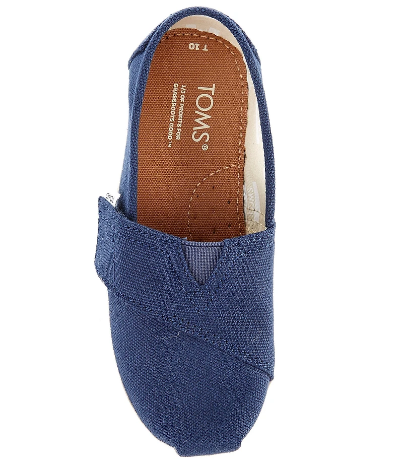 TOMS Kids' Classic Tiny Alpargata Hook-and-Loop Loafers (Infant)