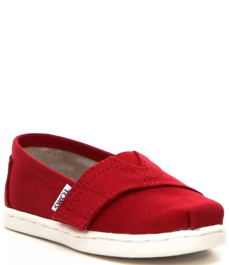TOMS Kids' Classic Tiny Alpargata Hook-and-Loop Loafers (Infant)